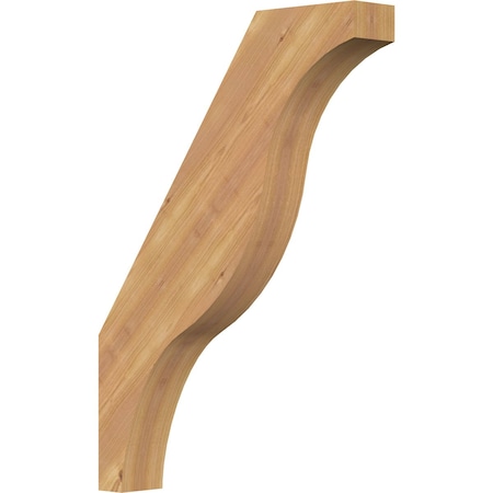 Ekena Millwork 3 1/2"W x 20"D x 28"H Funston Smooth Knee Brace, Western Red Cedar BRC04X20X28FST00SWR